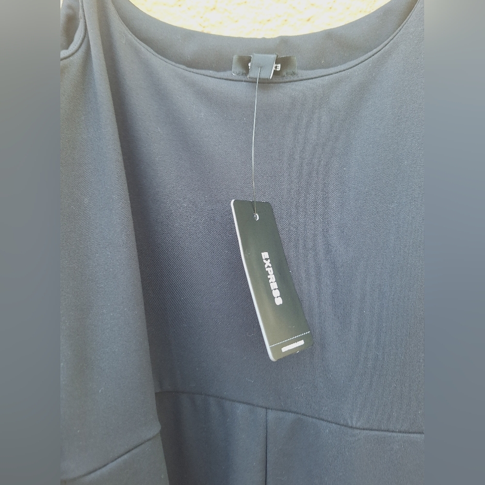 NWT EXPRESS Elegant Black Jumpsuit Body Cotour - Picture 4 of 9